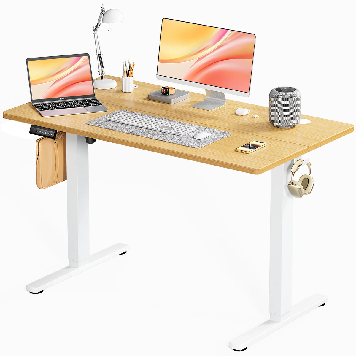 JHK Electric Height Adjustable Standing Desk Home Office Workstation