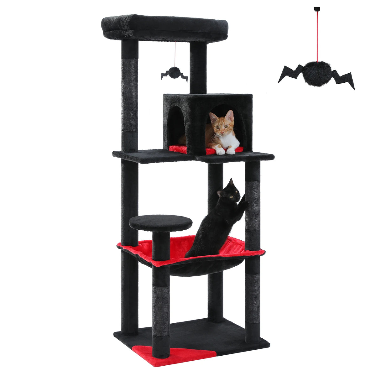 PAWZ Road Indoor Cat Tree With Hammock And Sisal Posts