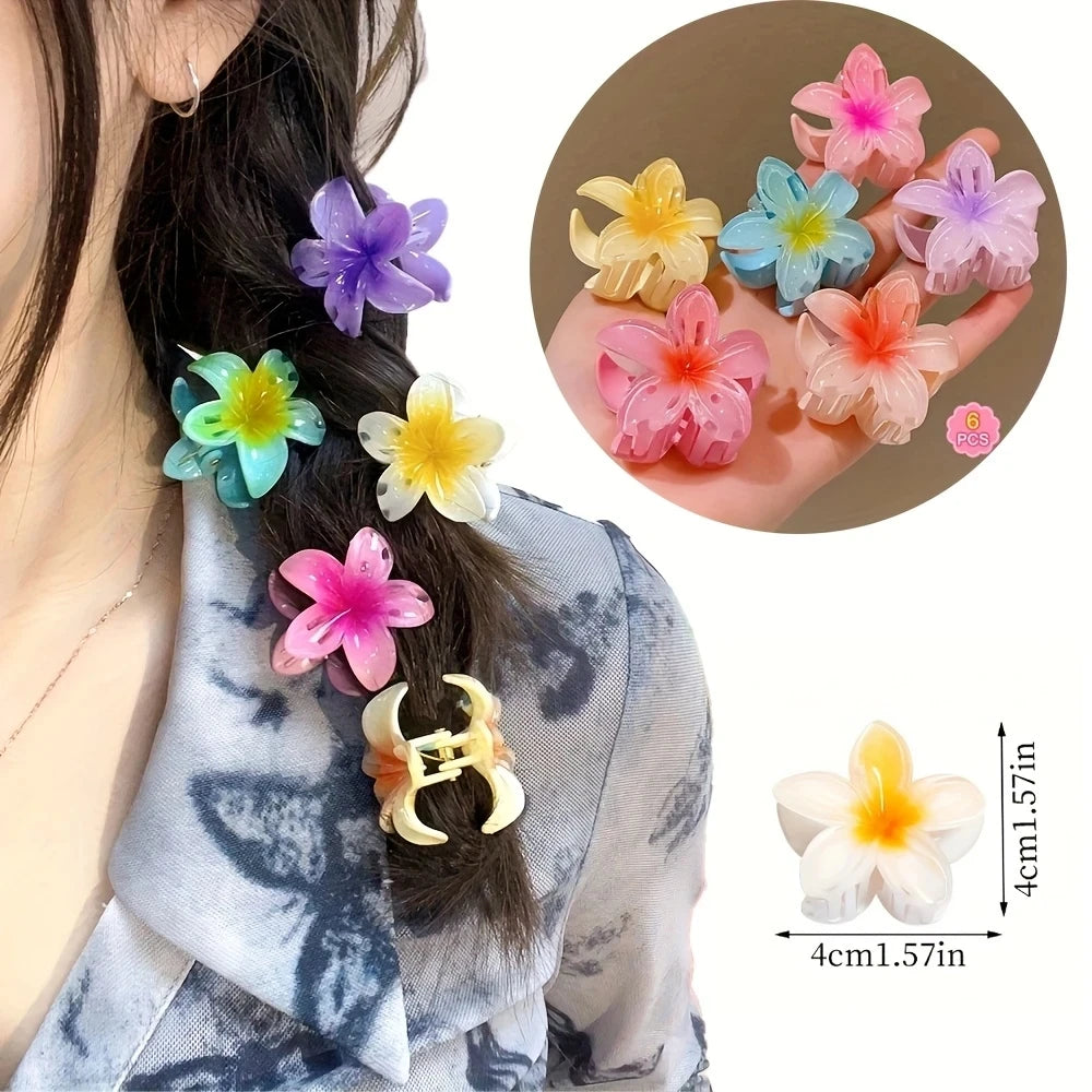 Egg Flower Hair Clips Non Slip Secure Grip Styling Accessories