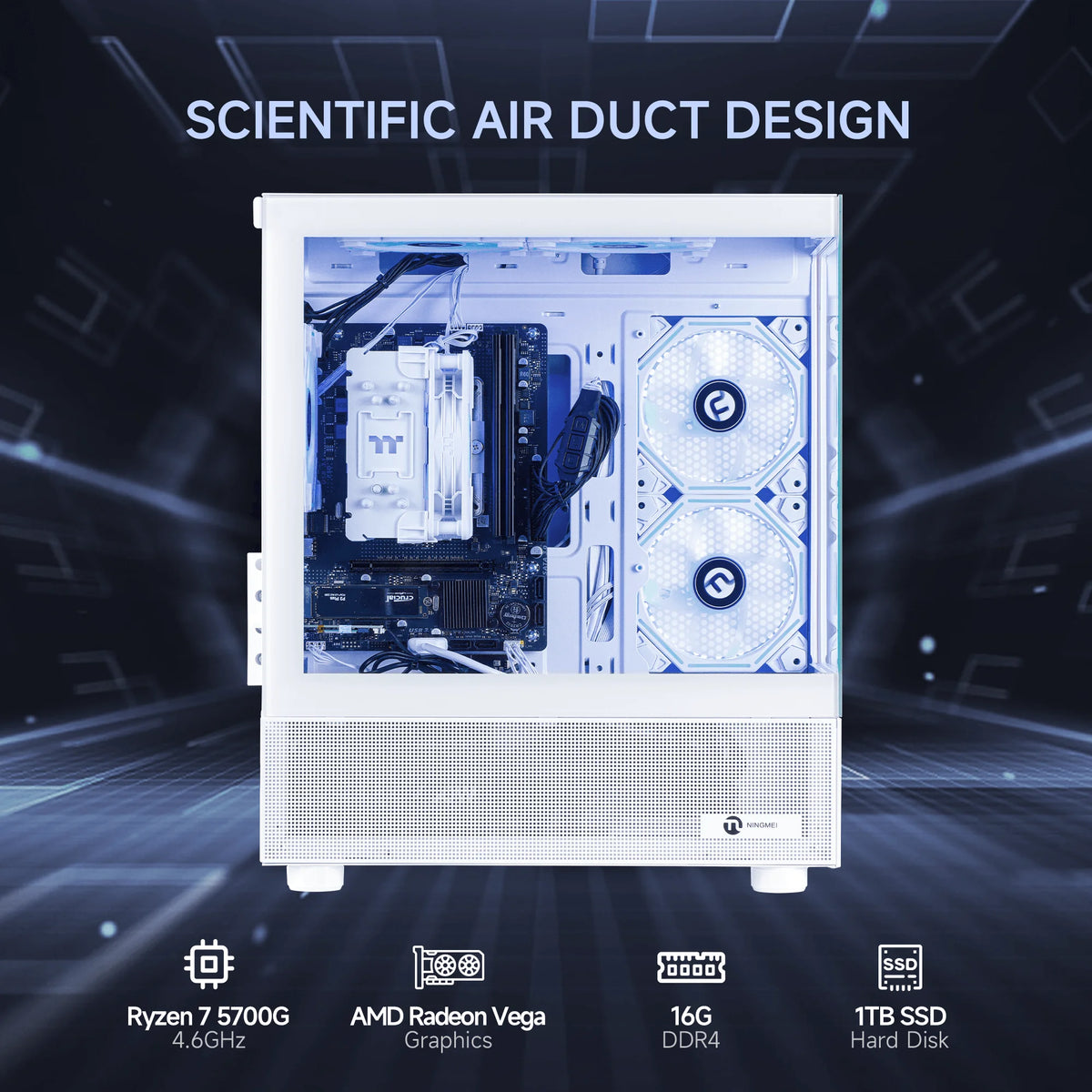 Ningmei Amd Ryzen 7 Gaming Pcg With 16G Ram Memory