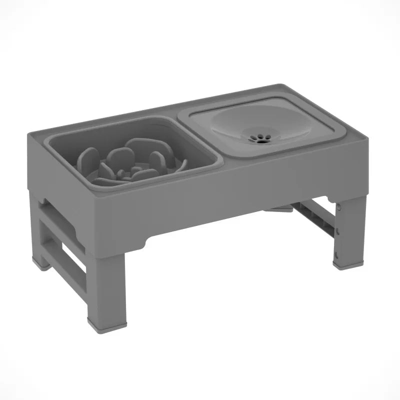 TWISTER.CK 3 In 1 Stainless Steel Slow Feed Water Bowl For Dogs