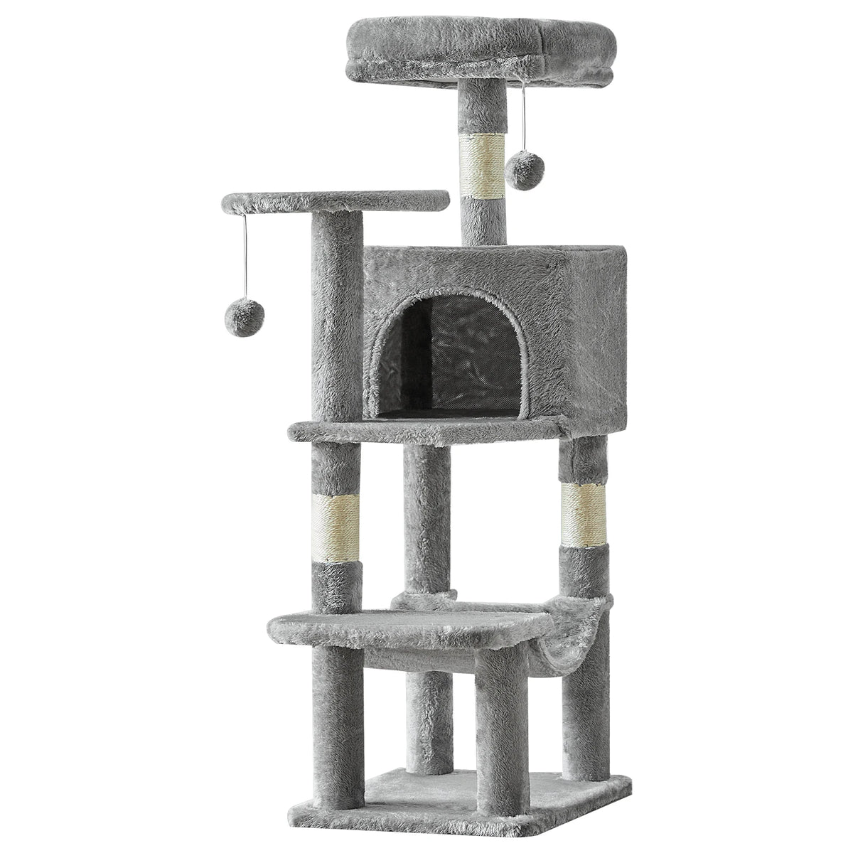 JHK Sturdy Multi Level Cat Climbing Tree With Sisal Posts