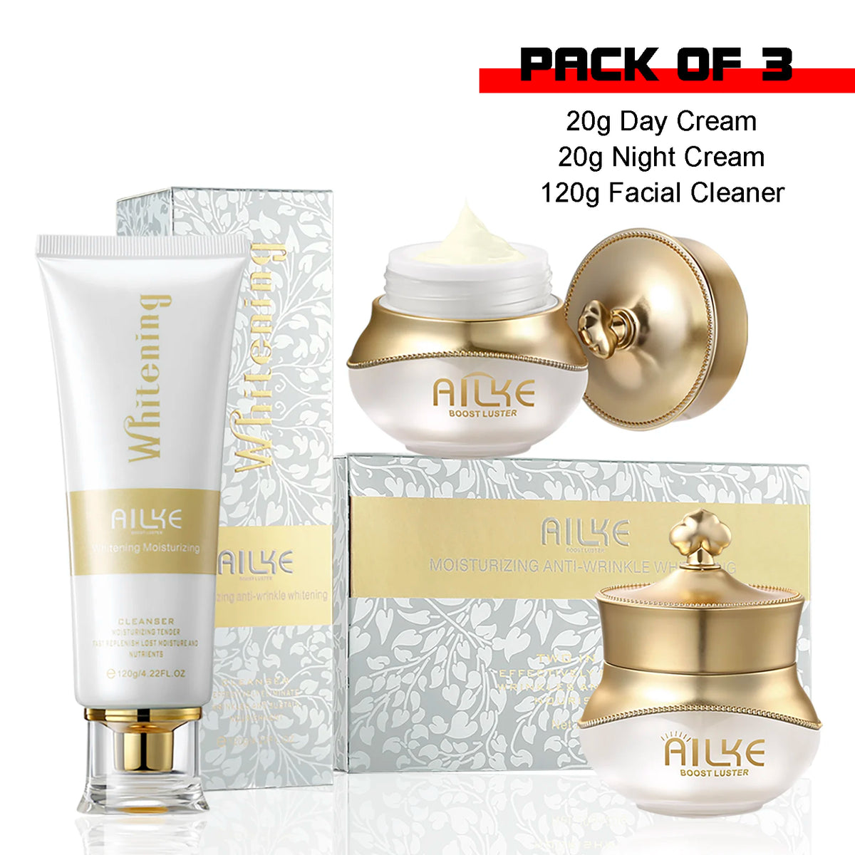 KYLIEFIT Whitening Anti Aging Face Cream Set With Collagen