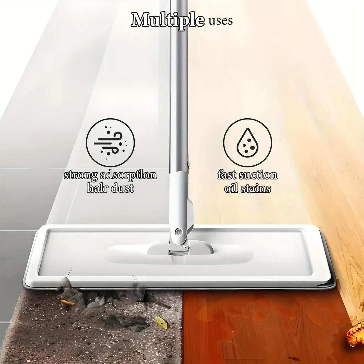 UPWORKCN Magic Mop And Bucket Set Spin 360 Flat Mop