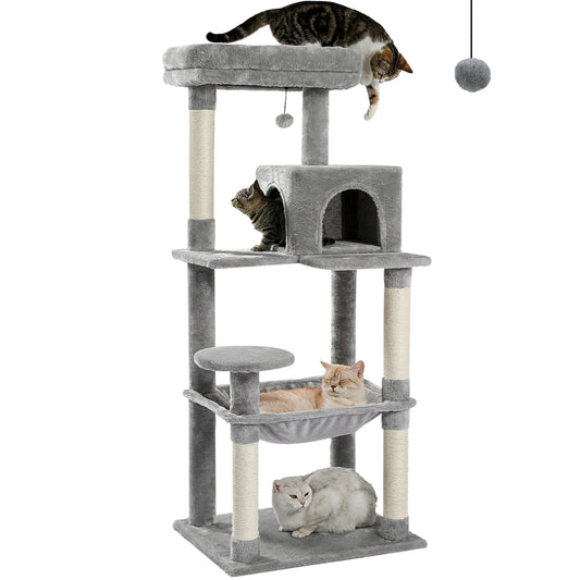 PAWZ Road Indoor Cat Tree With Hammock And Sisal Posts